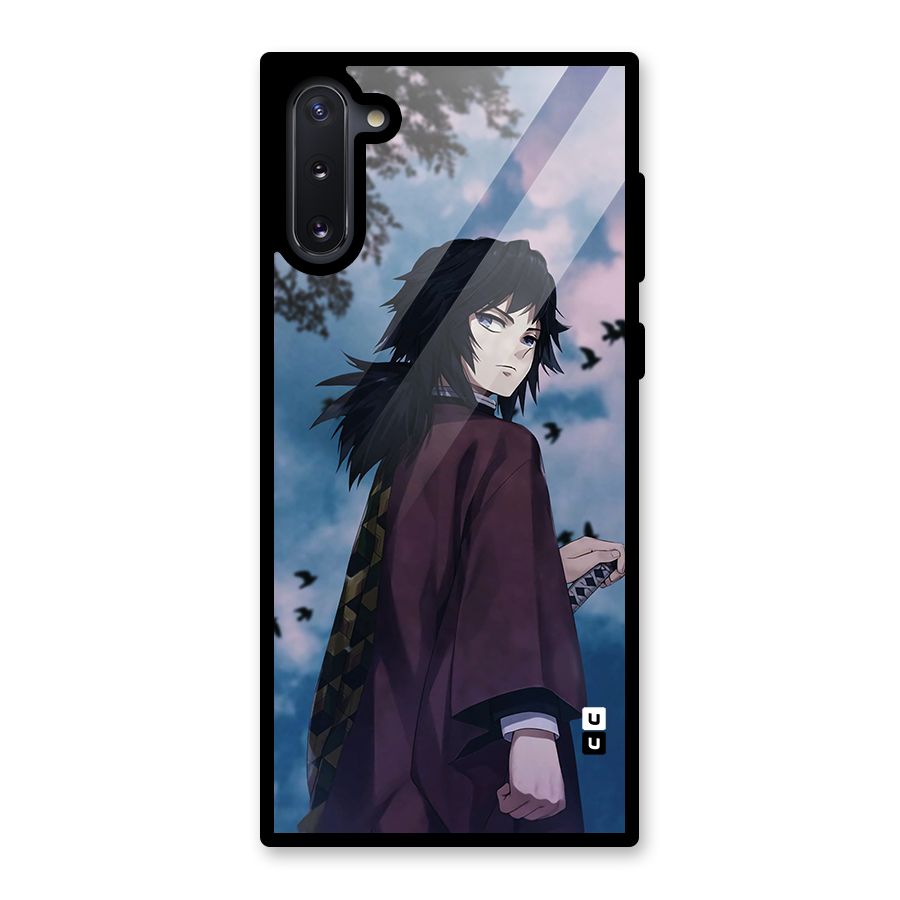 Giyu Tomioka Waiting Glass Back Case for Galaxy Note 10