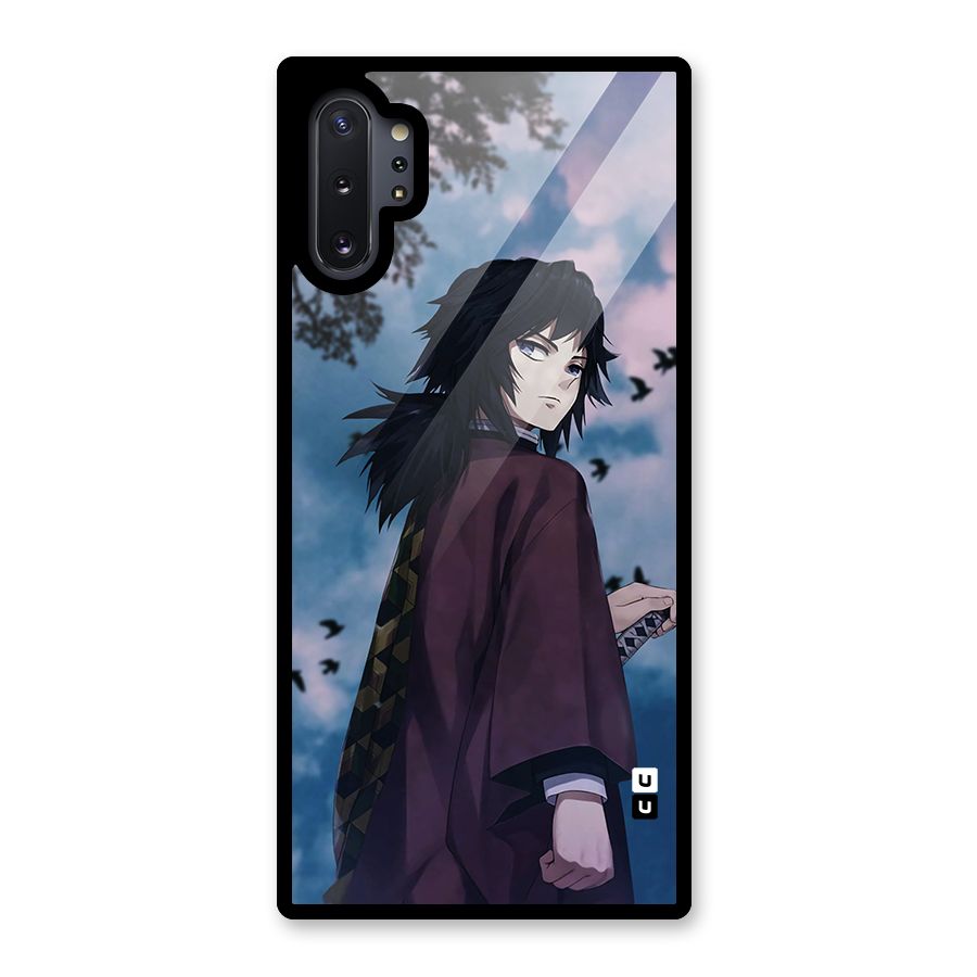 Giyu Tomioka Waiting Glass Back Case for Galaxy Note 10 Plus