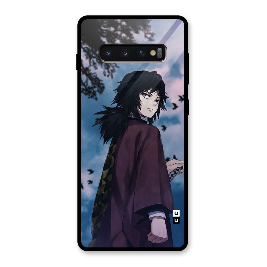 Giyu Tomioka Waiting Glass Back Case for Galaxy S10 Plus