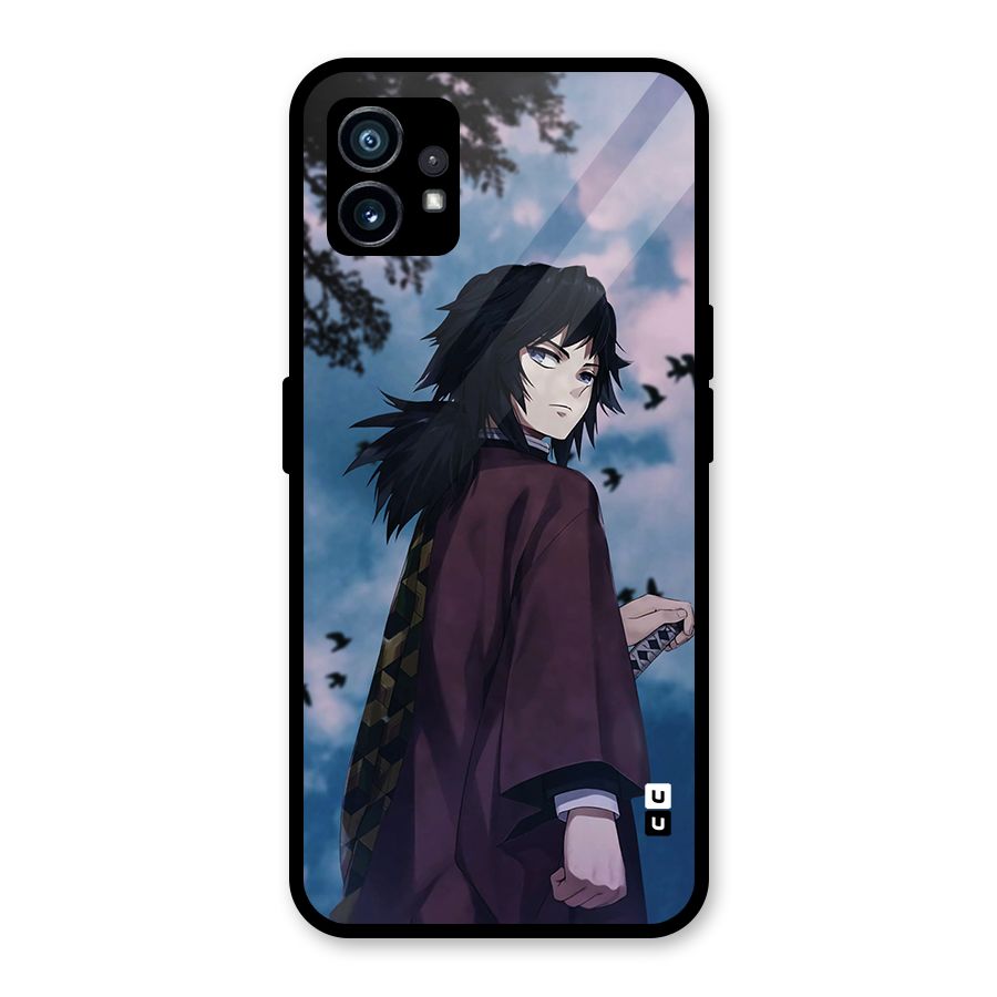 Giyu Tomioka Waiting Glass Back Case for Nothing Phone 1