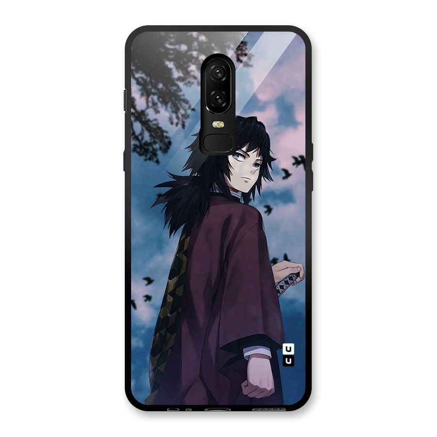 Giyu Tomioka Waiting Glass Back Case for OnePlus 6