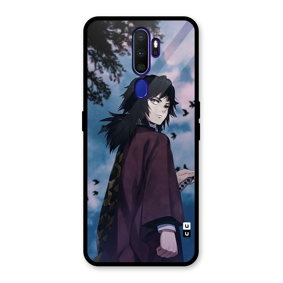 Giyu Tomioka Waiting Glass Back Case for Oppo A9 (2020)