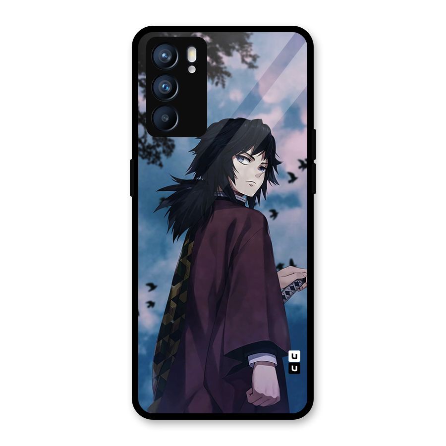 Giyu Tomioka Waiting Glass Back Case for Oppo Reno6 5G