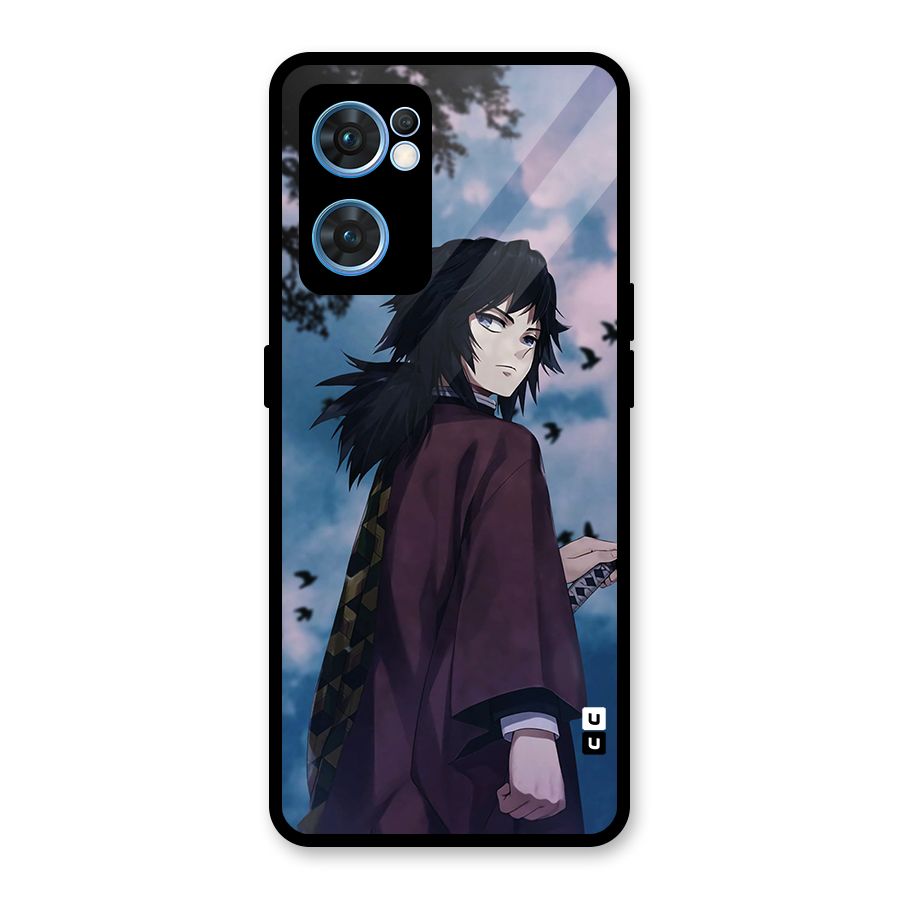 Giyu Tomioka Waiting Glass Back Case for Oppo Reno7 5G