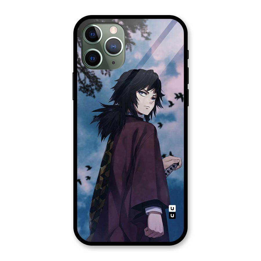 Giyu Tomioka Waiting Glass Back Case for iPhone 11 Pro