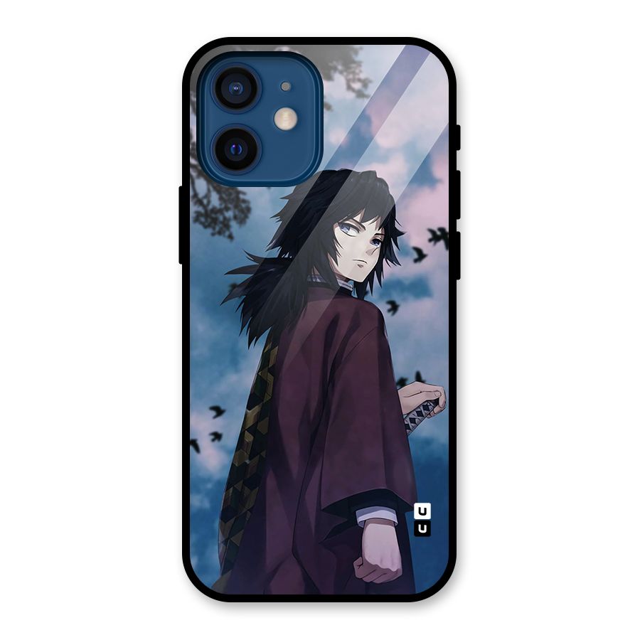 Giyu Tomioka Waiting Glass Back Case for iPhone 12 Mini