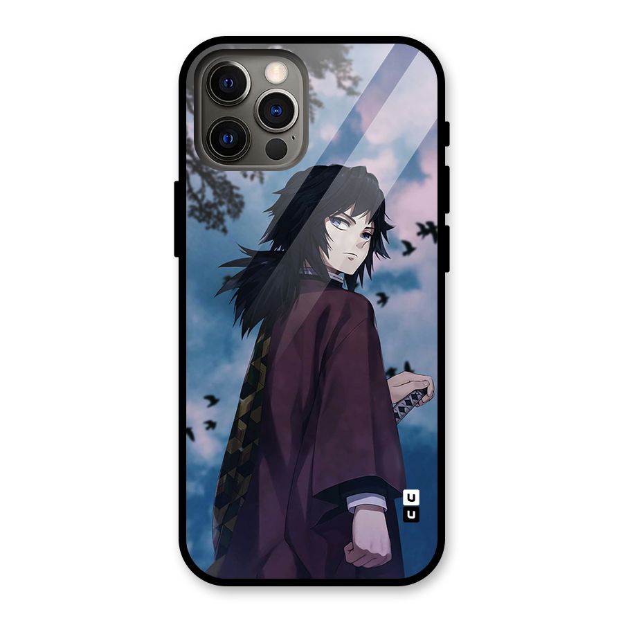 Giyu Tomioka Waiting Glass Back Case for iPhone 12 Pro