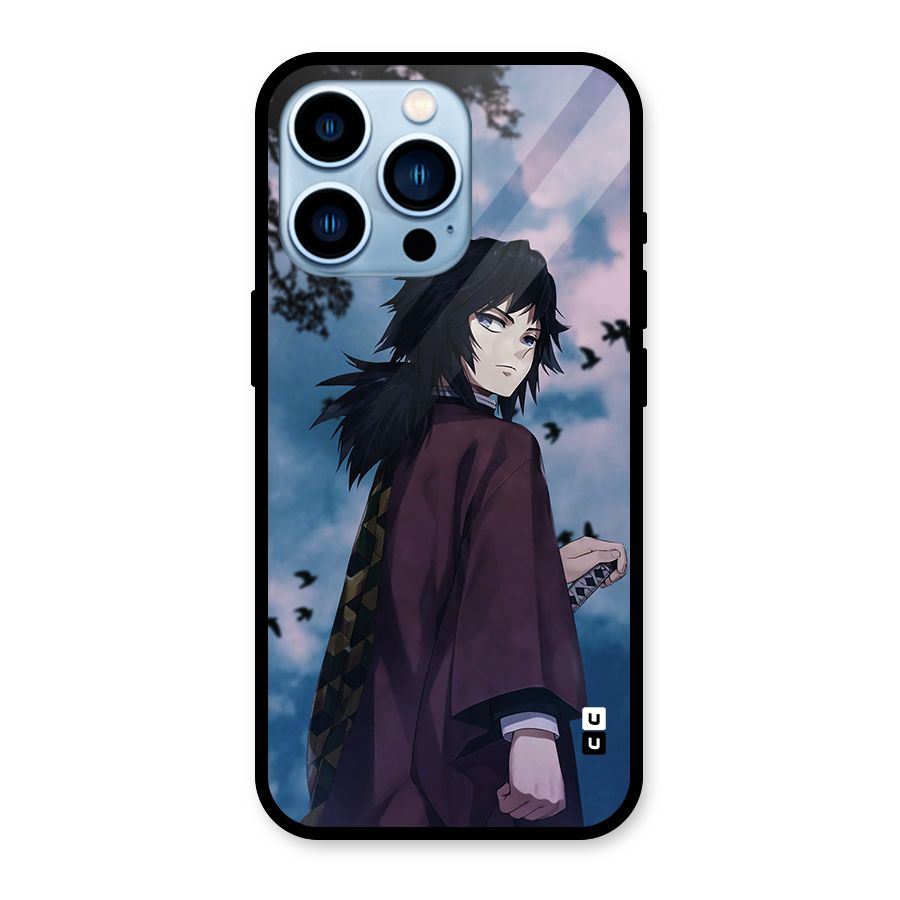 Giyu Tomioka Waiting Glass Back Case for iPhone 13 Pro