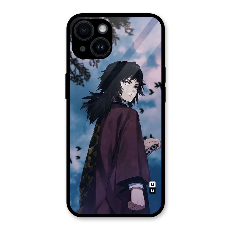 Giyu Tomioka Waiting Glass Back Case for iPhone 14