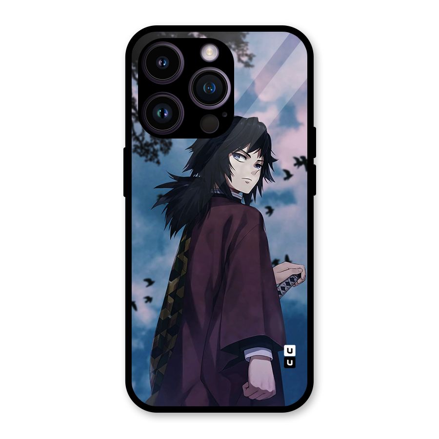 Giyu Tomioka Waiting Glass Back Case for iPhone 14 Pro