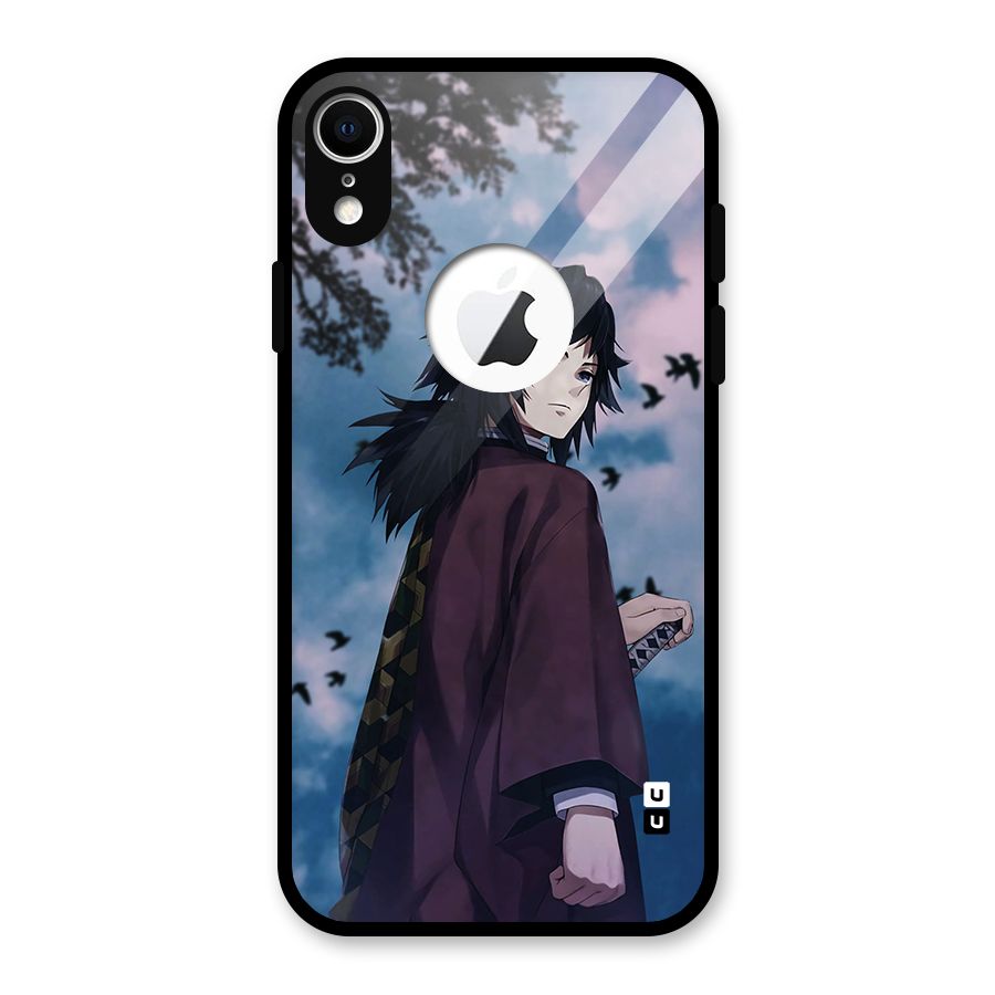 Giyu Tomioka Waiting Glass Back Case for iPhone XR Logo Cut