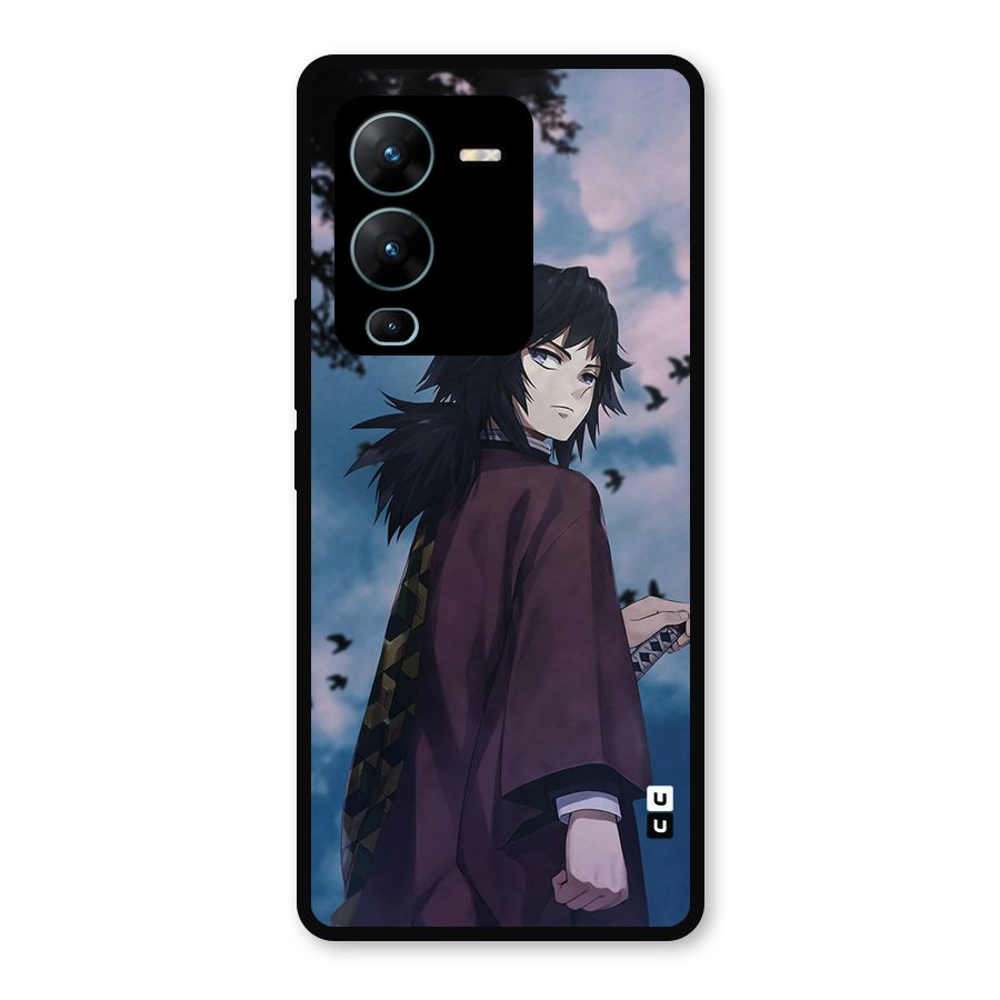 Giyu Tomioka Waiting Metal Back Case for Vivo V25 Pro