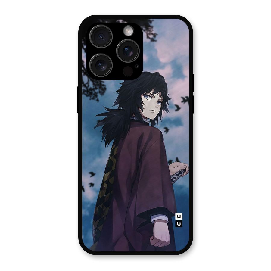 Giyu Tomioka Waiting Metal Back Case for iPhone 15 Pro Max