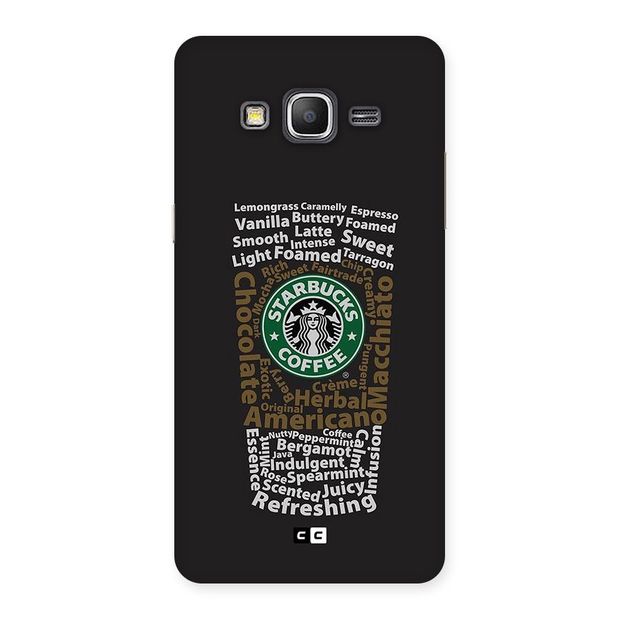 Glass StarBucks Back Case for Galaxy Grand Prime