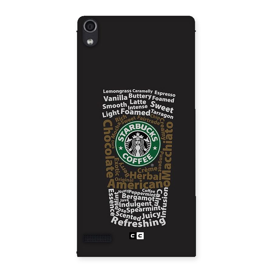 Glass StarBucks Back Case for Ascend P6