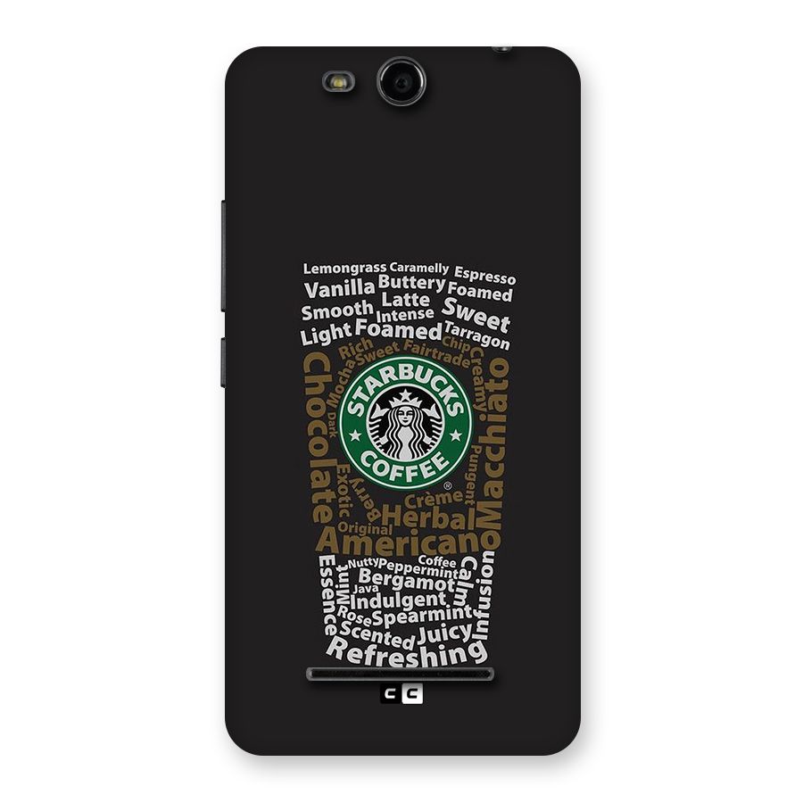 Glass StarBucks Back Case for Canvas Juice 3 Q392