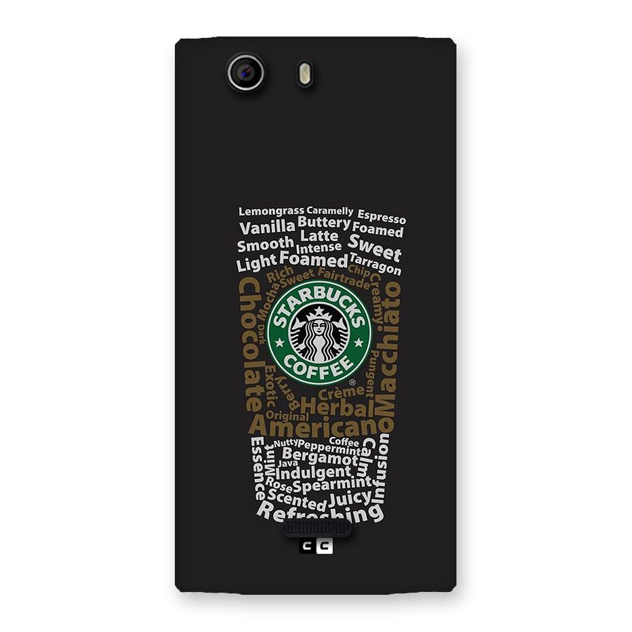 Glass StarBucks Back Case for Canvas Nitro 2 E311