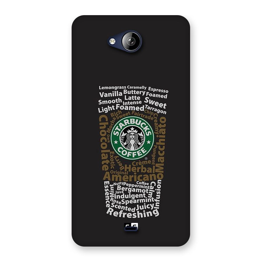 Glass StarBucks Back Case for Canvas Play Q355
