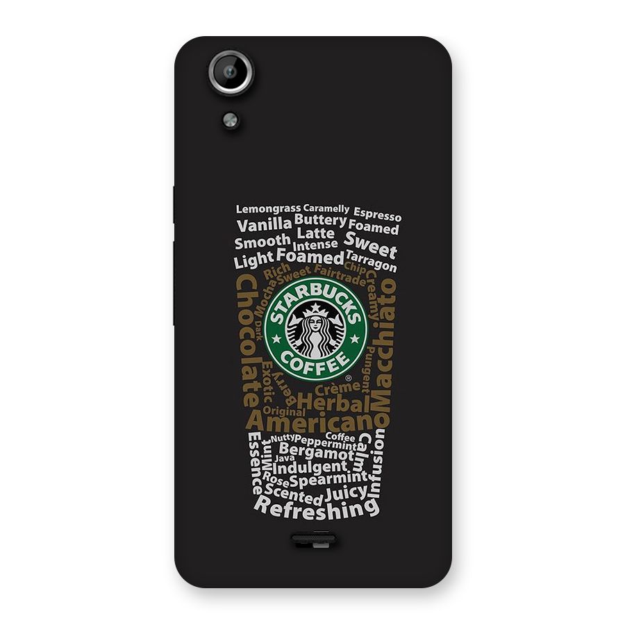 Glass StarBucks Back Case for Canvas Selfie Lens Q345