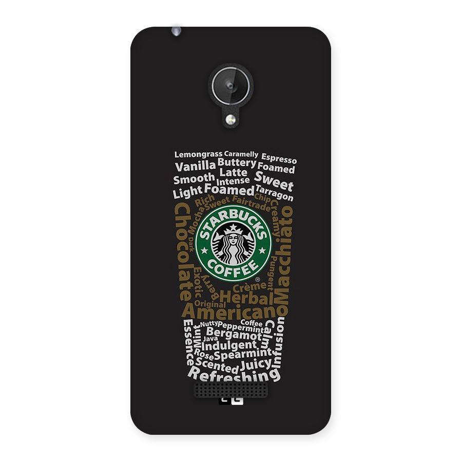 Glass StarBucks Back Case for Canvas Spark Q380
