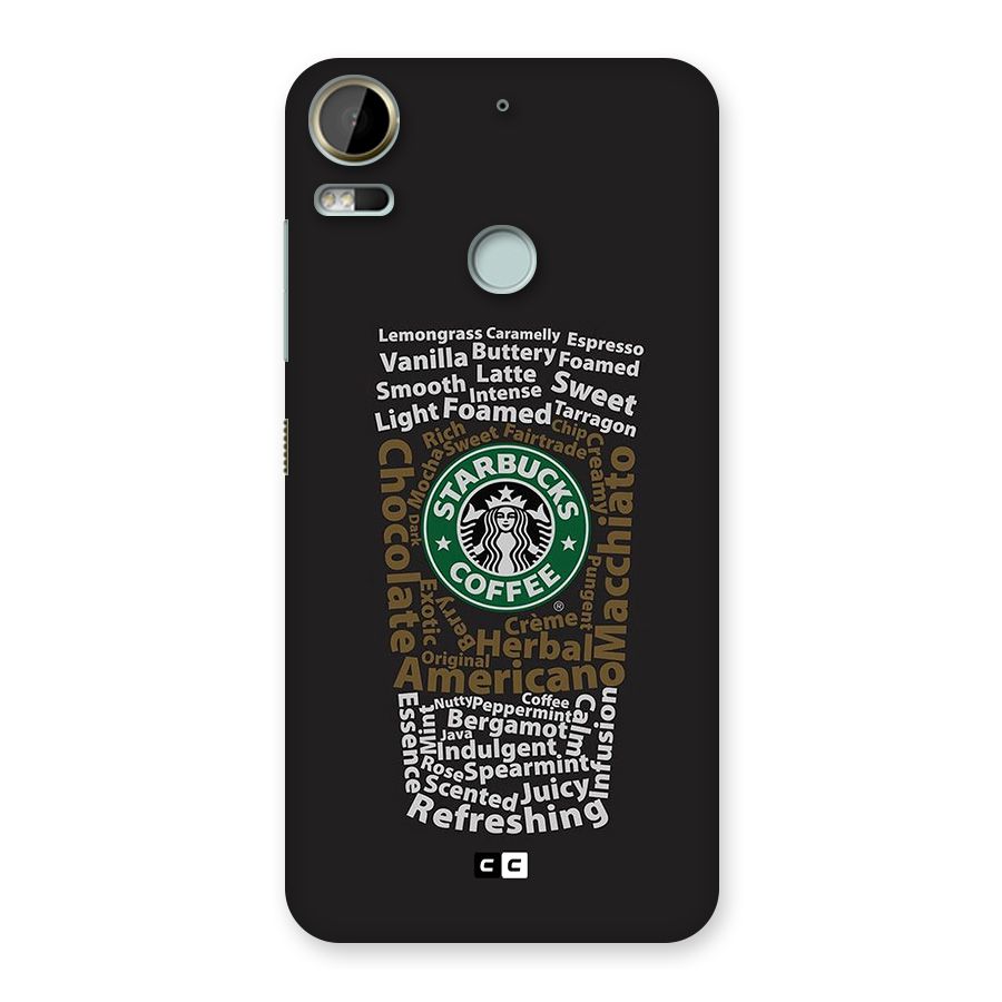 Glass StarBucks Back Case for Desire 10 Pro