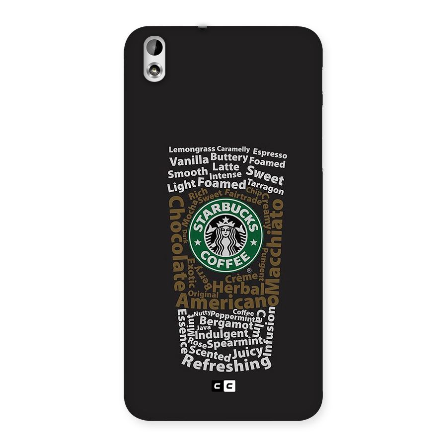 Glass StarBucks Back Case for Desire 816g