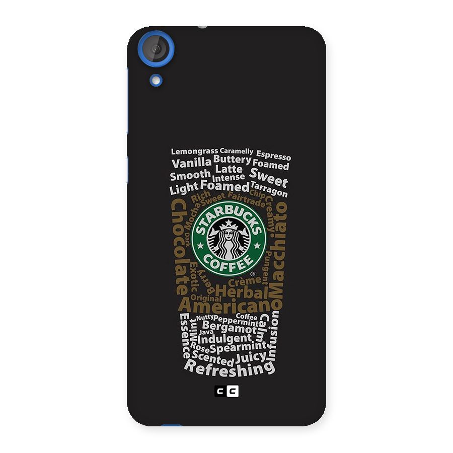 Glass StarBucks Back Case for Desire 820