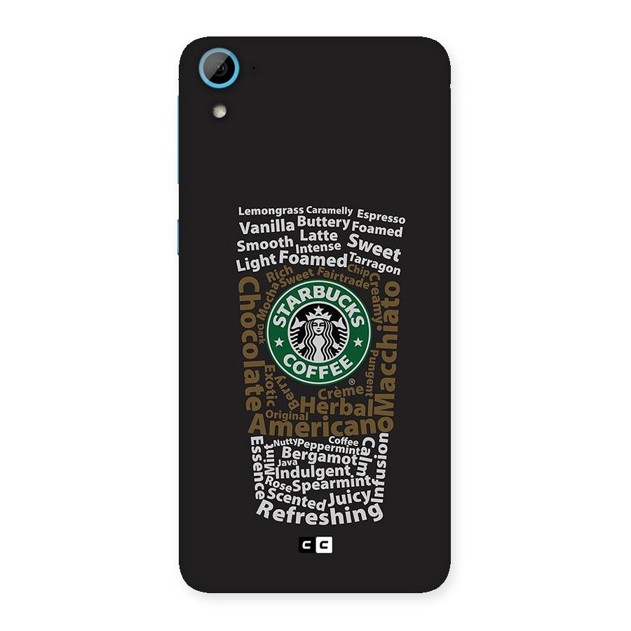 Glass StarBucks Back Case for Desire 826