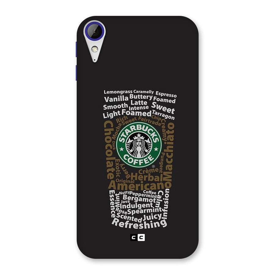 Glass StarBucks Back Case for Desire 830