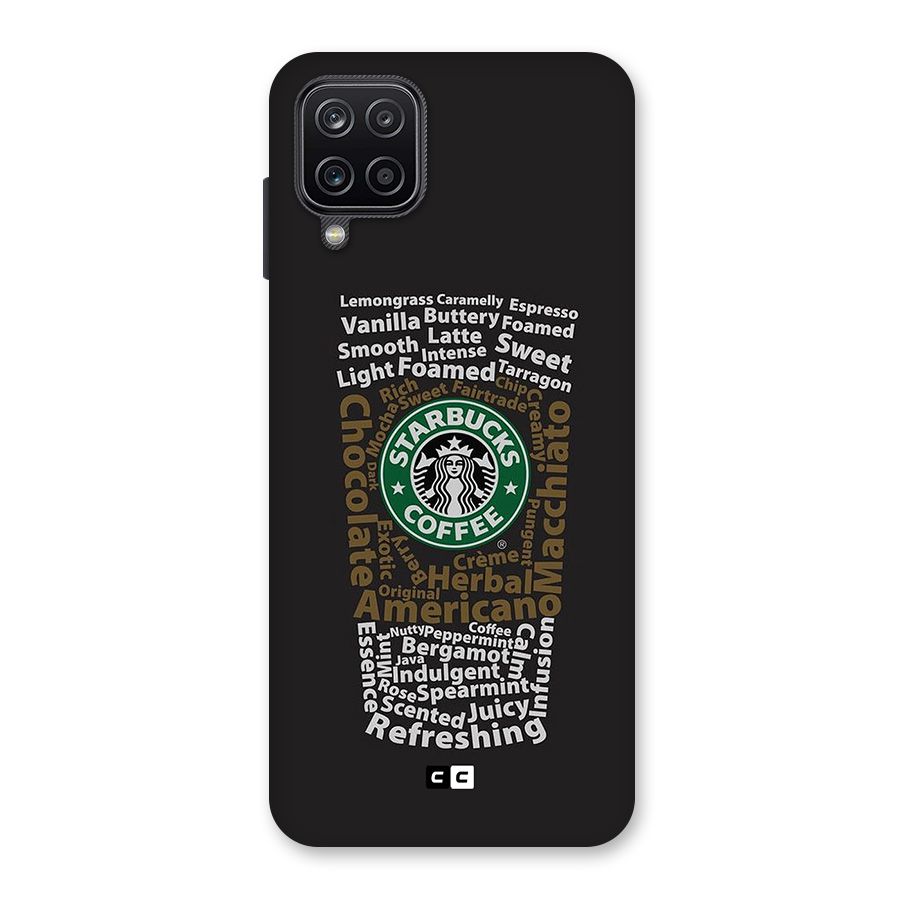 Glass StarBucks Glass Back Case for Galaxy A12