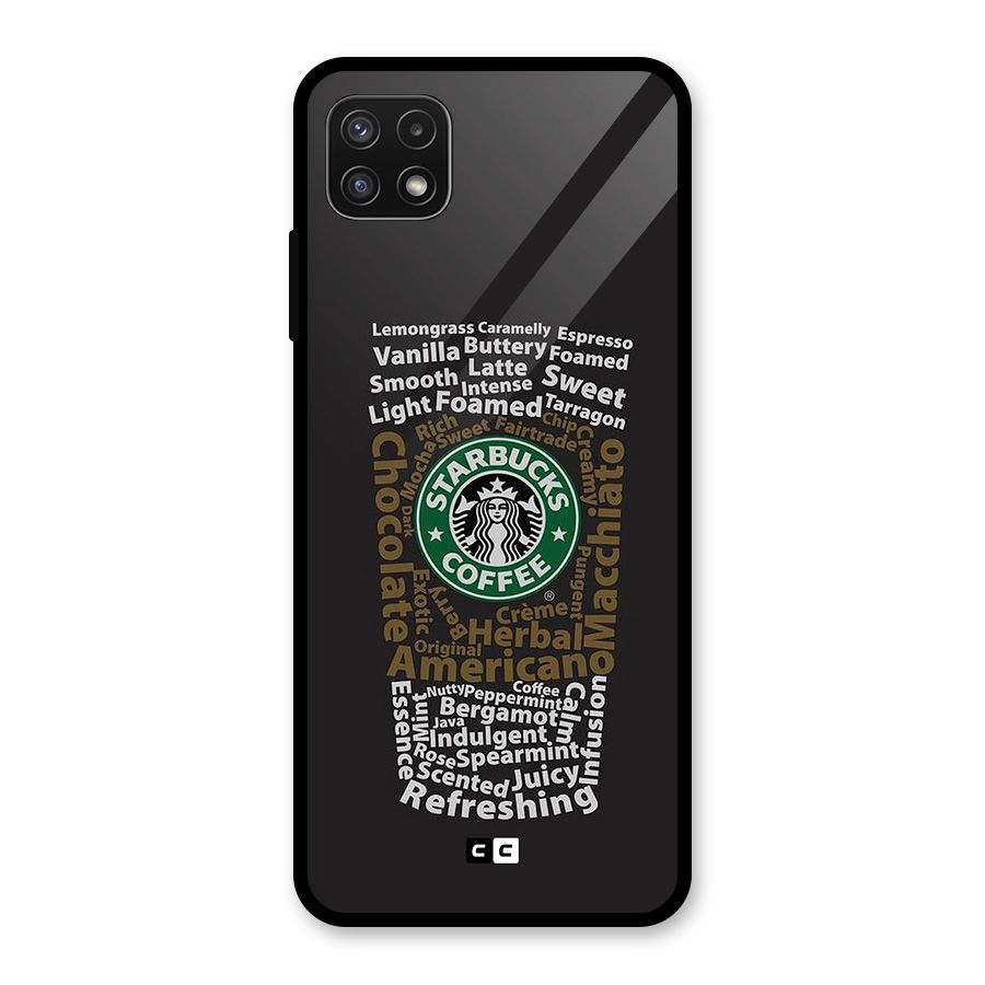 Glass StarBucks Glass Back Case for Galaxy A22 5G