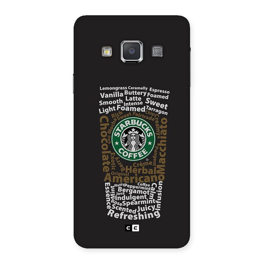 Glass StarBucks Back Case for Galaxy A3