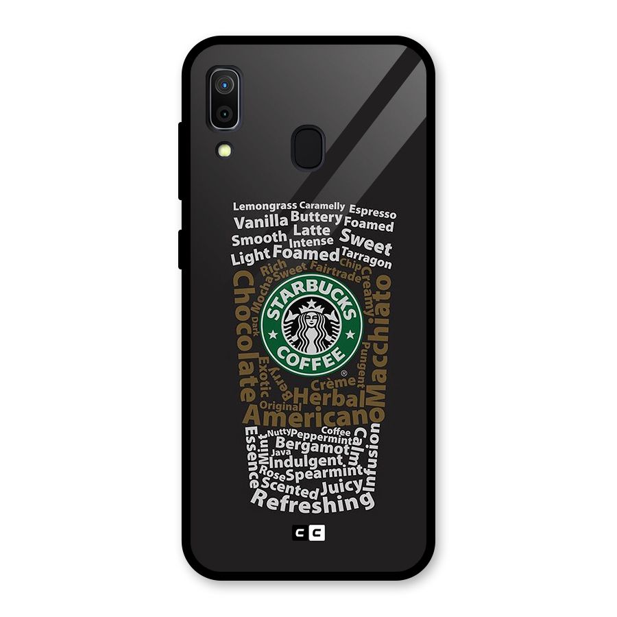 Glass StarBucks Glass Back Case for Galaxy A30