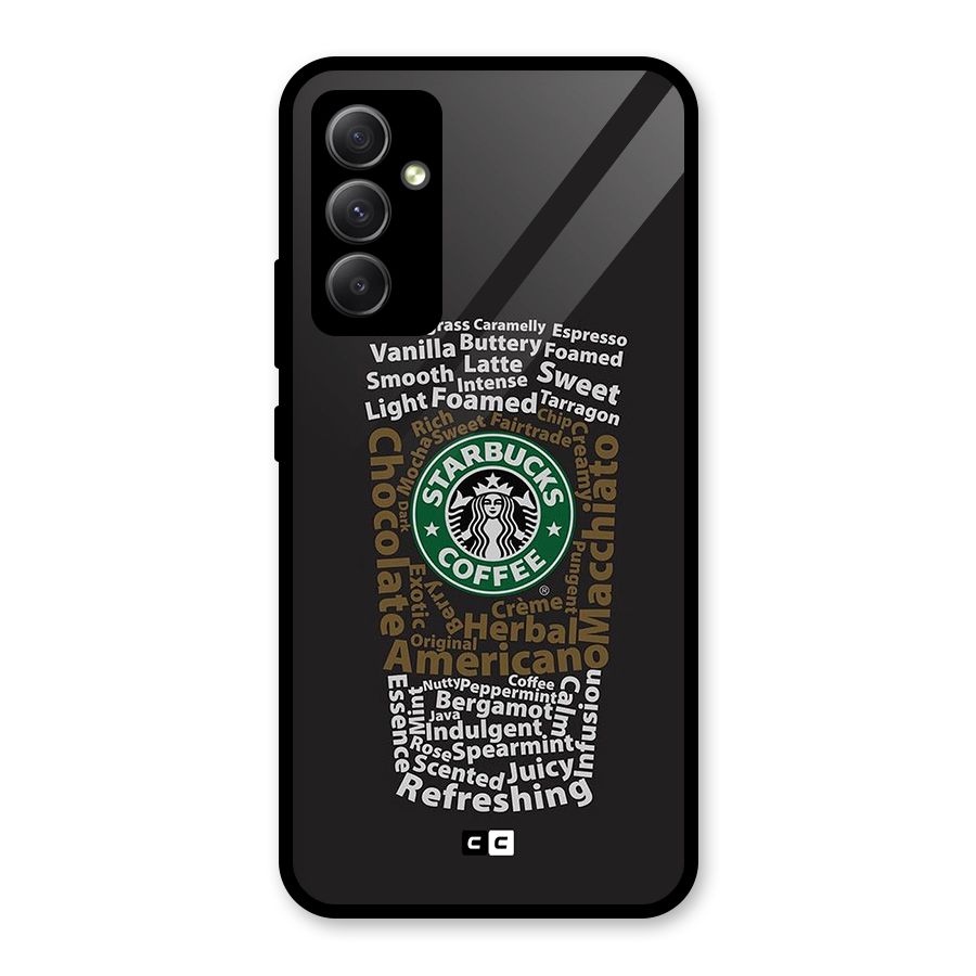 Glass StarBucks Glass Back Case for Galaxy A34