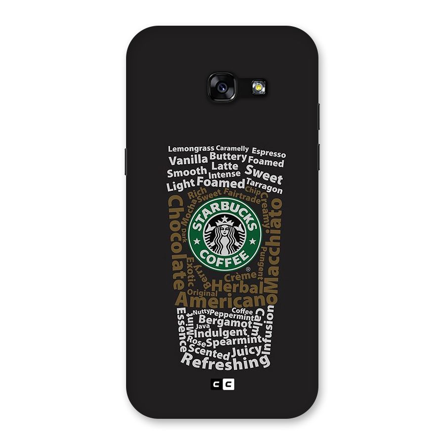 Glass StarBucks Back Case for Galaxy A5 2017