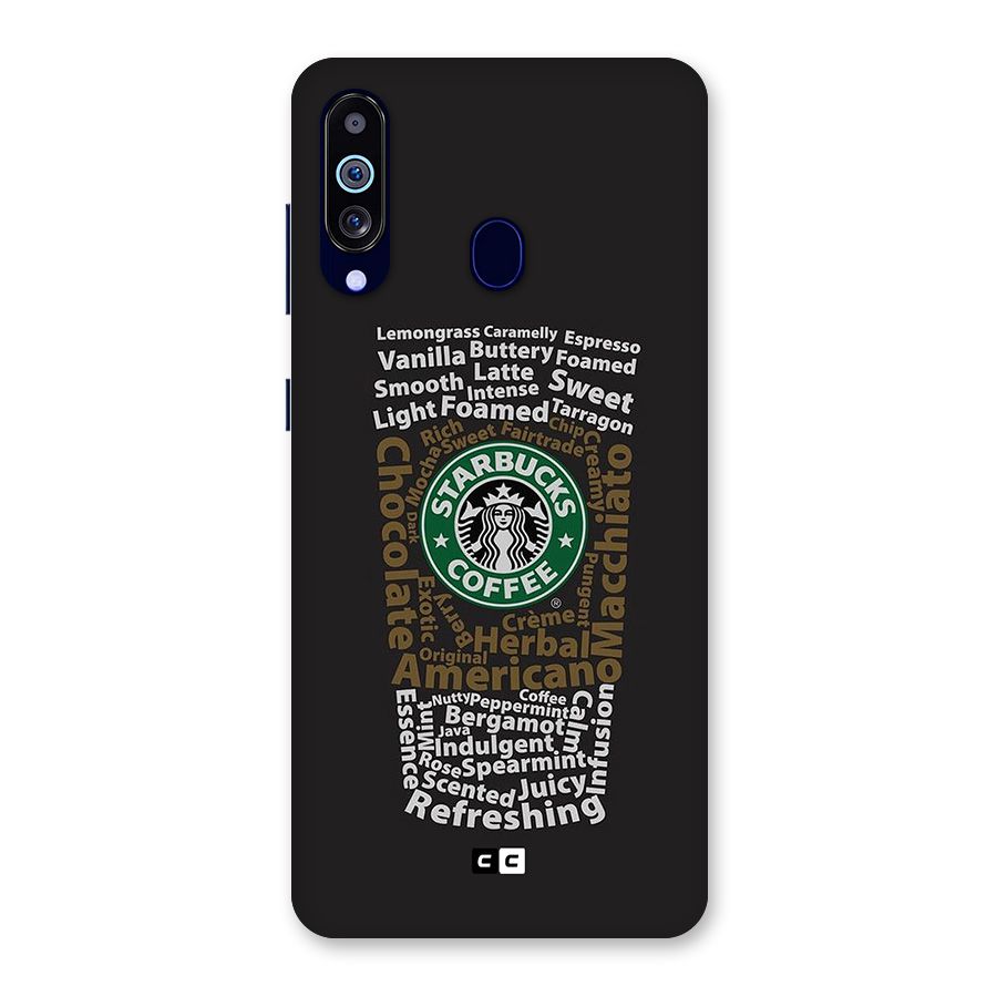 Glass StarBucks Back Case for Galaxy A60