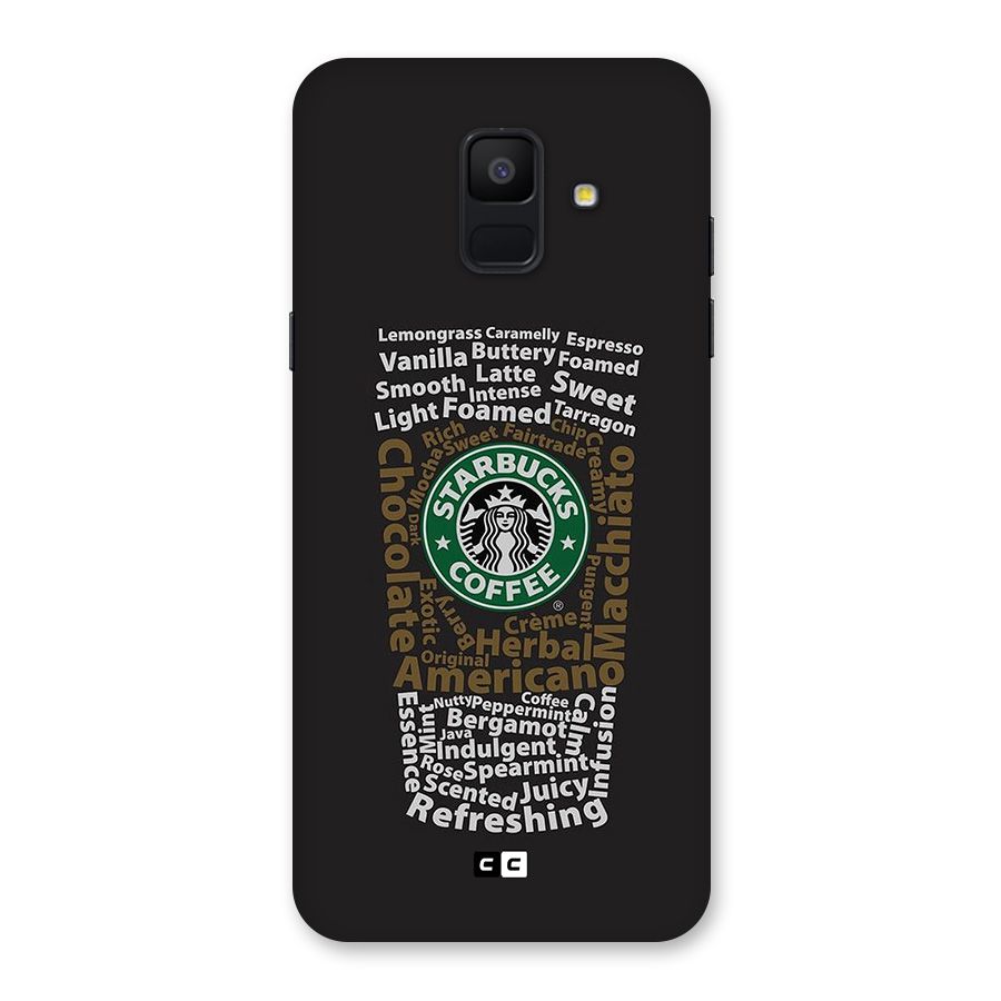 Glass StarBucks Back Case for Galaxy A6 (2018)