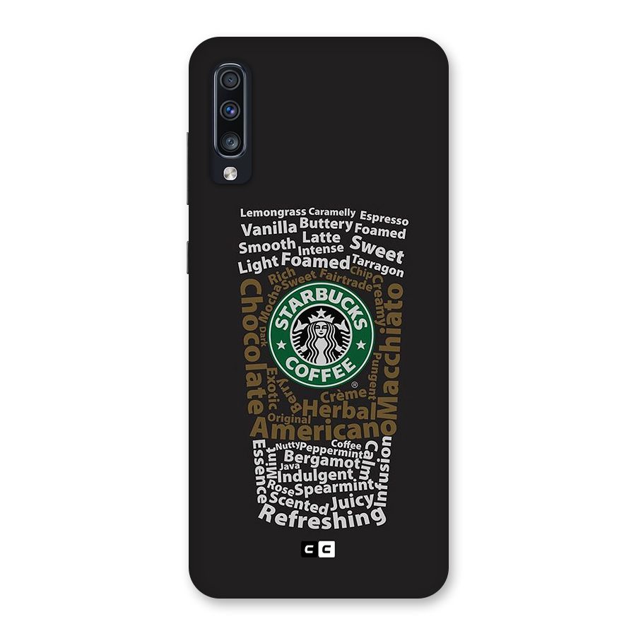 Glass StarBucks Back Case for Galaxy A70