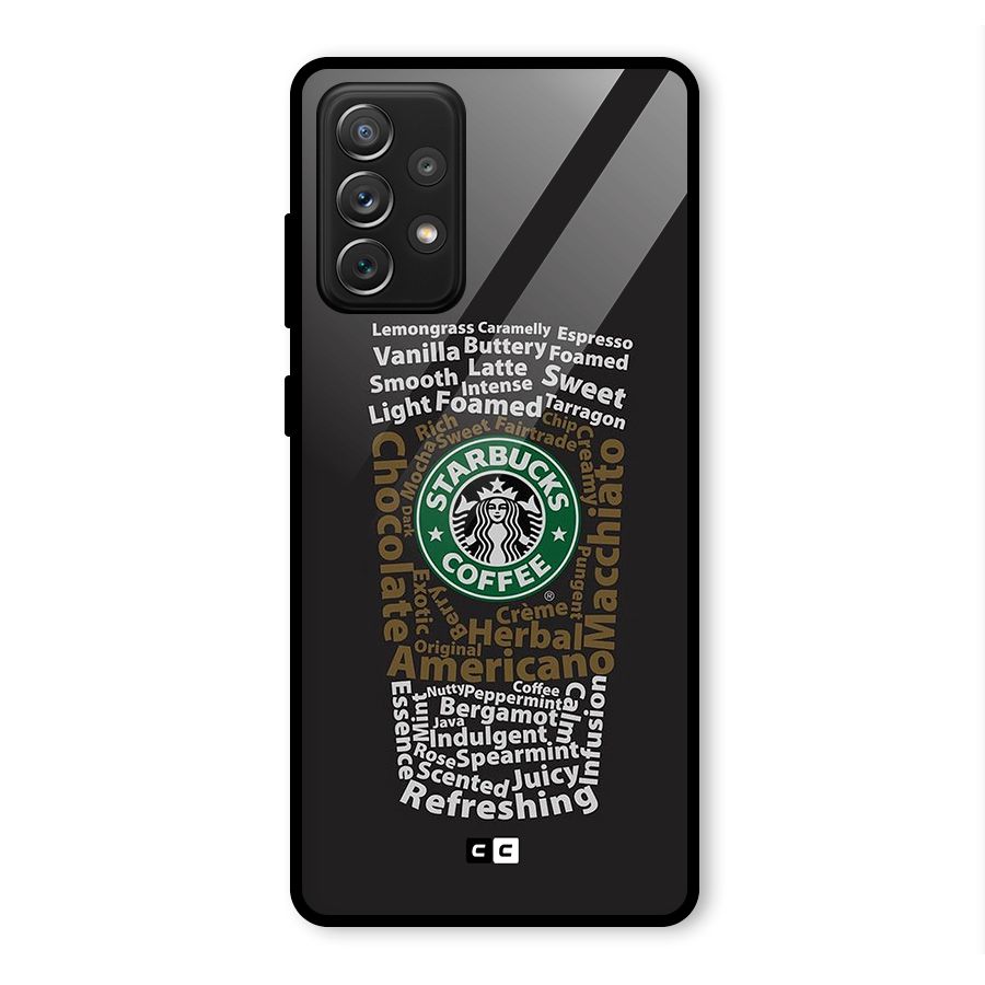 Glass StarBucks Glass Back Case for Galaxy A72