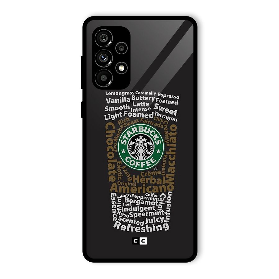 Glass StarBucks Glass Back Case for Galaxy A73 5G