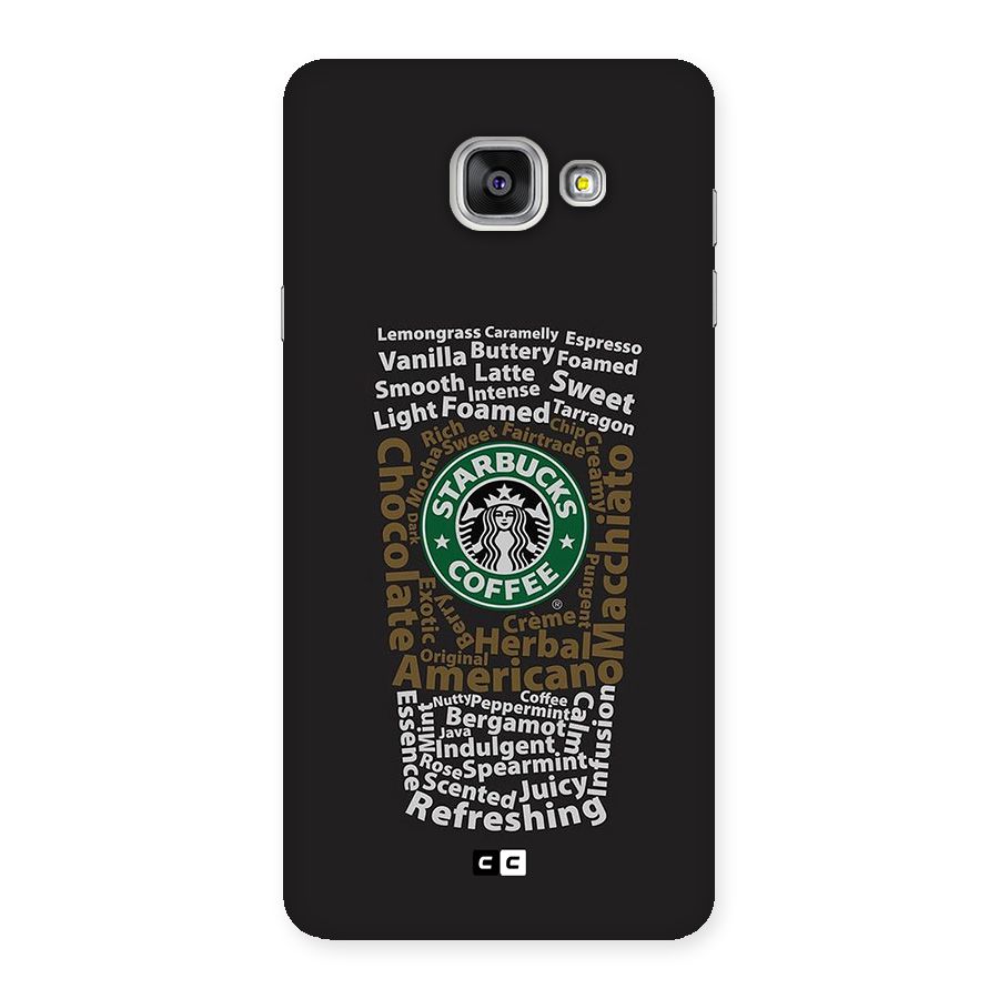 Glass StarBucks Back Case for Galaxy A7 (2016)