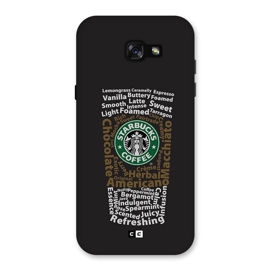 Glass StarBucks Back Case for Galaxy A7 (2017)