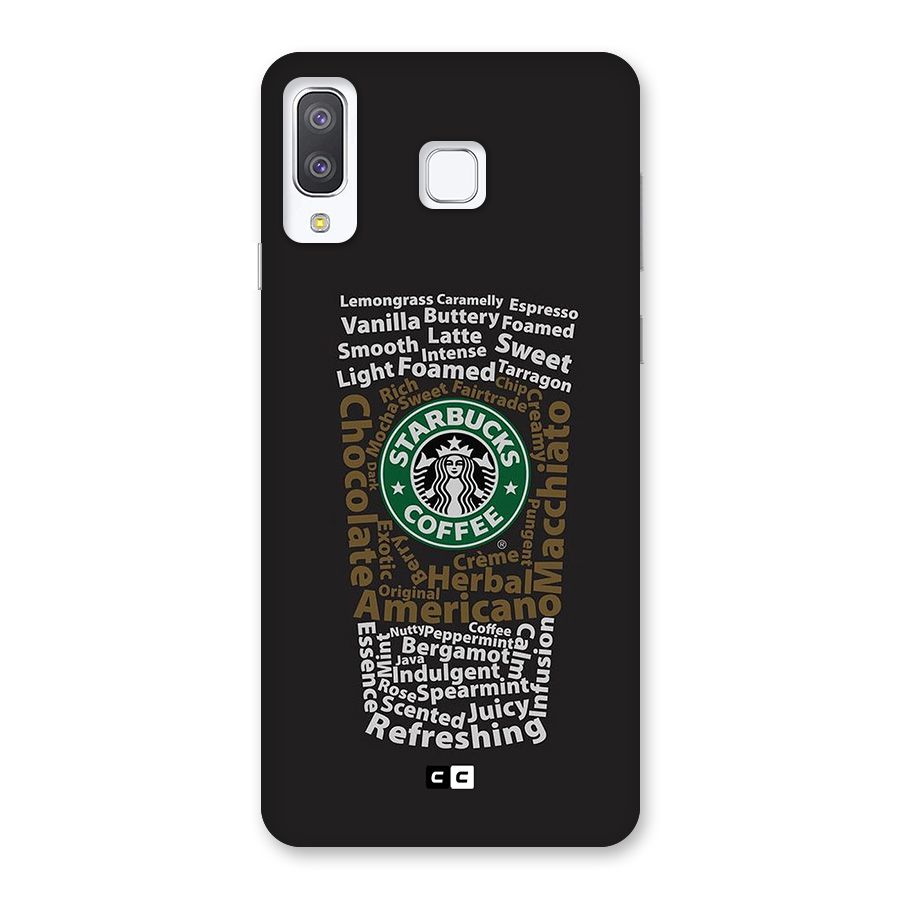 Glass StarBucks Back Case for Galaxy A8 Star