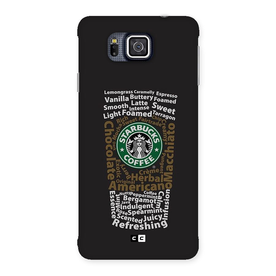 Glass StarBucks Back Case for Galaxy Alpha