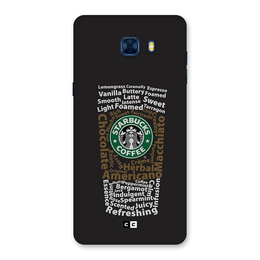 Glass StarBucks Back Case for Galaxy C7 Pro