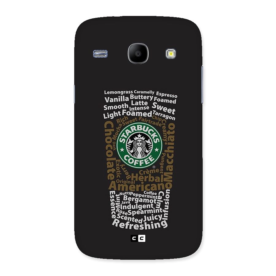 Glass StarBucks Back Case for Galaxy Core