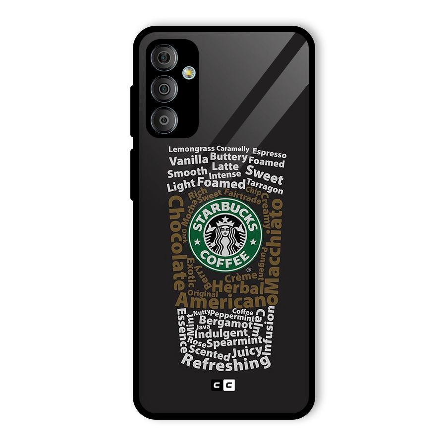 Glass StarBucks Glass Back Case for Galaxy F23