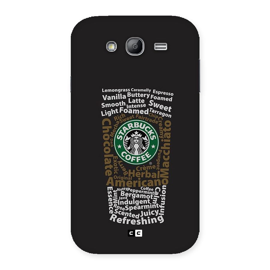 Glass StarBucks Back Case for Galaxy Grand Neo Plus