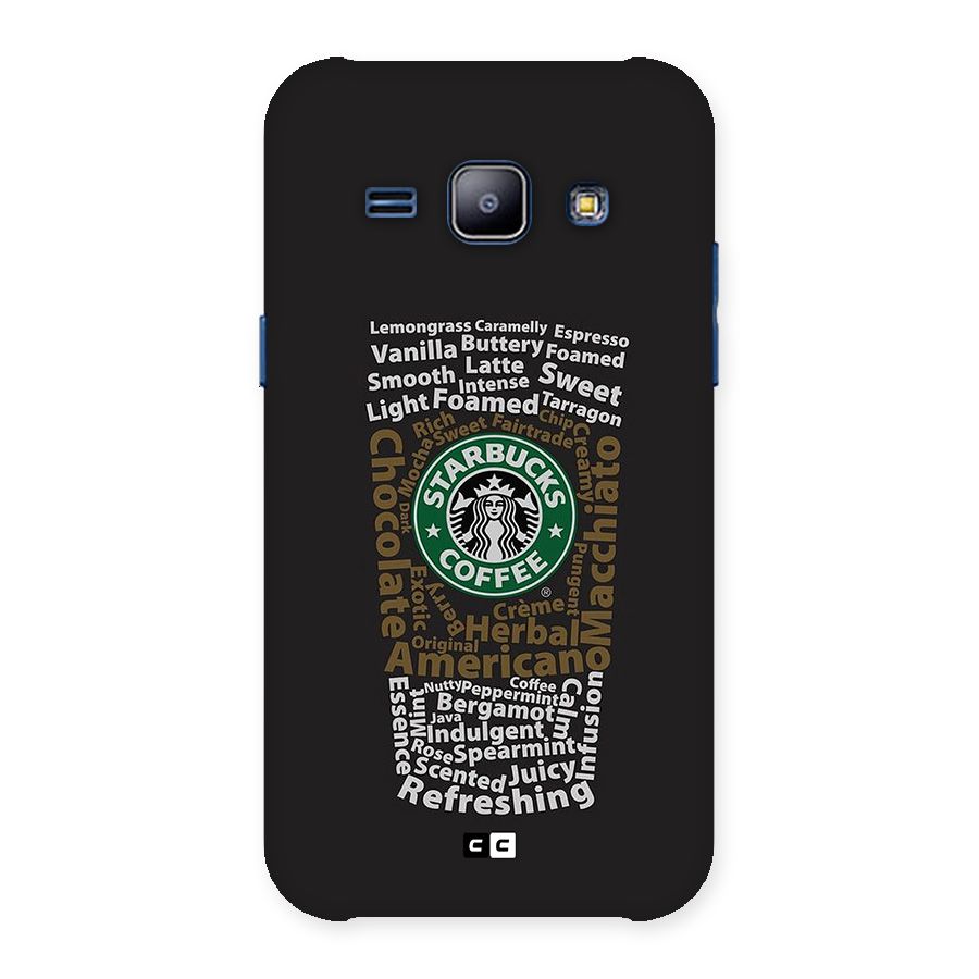 Glass StarBucks Back Case for Galaxy J1