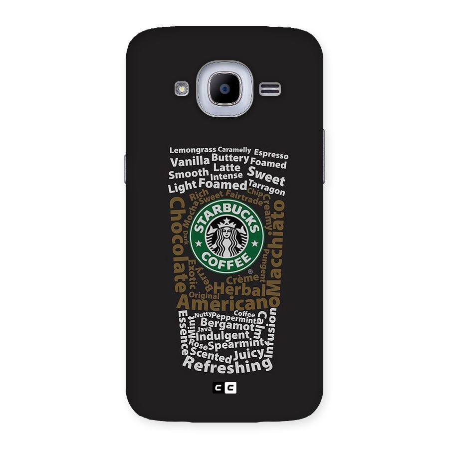 Glass StarBucks Back Case for Galaxy J2 2016
